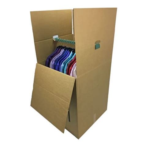 3 large wardrobe boxes with the metal hangers|moving boxes for clothes.